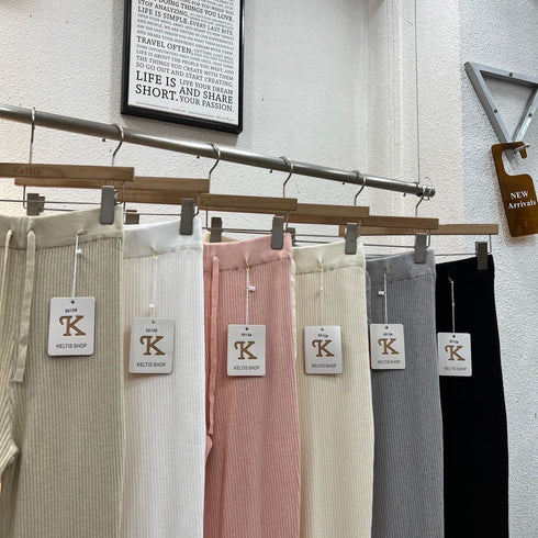 KELTIS Knitted Bootcut Long Pant